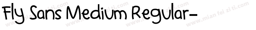 Fly Sans Medium Regular字体转换